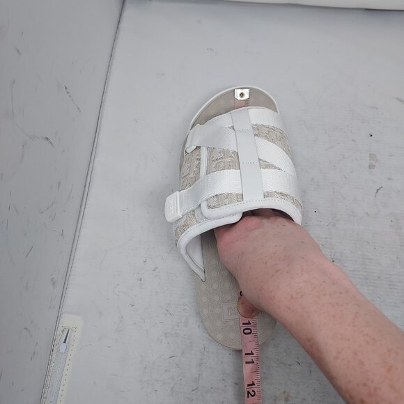 Dior Oblique White Alpha Sandal WOMENS Slide - Picture 7 of 10